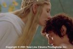 Galadriel (Cate Blanchett) und Frodo (Elijah Wood)